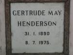 HENDERSON Gertrude May 1890-1975