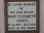 JONES Mary Elizabeth 1912-1974