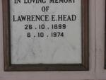 HEAD Lawrence E. 1899-1974