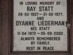 STATT Ray 1937-1977 :: LIEDERMAN Dyanne nee STATT 1972-2002