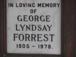 FORREST George Lyndsay 1905-1978