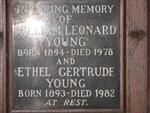 YOUNG William Leonard 1894-1978 & Ethel Gertrude 1893-1982