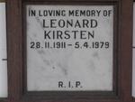 KIRSTEN Leonard 1911-1979