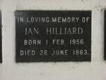 HILLIARD Ian 1956-1963