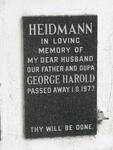HEIDMANN George Harold -1977