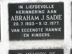 SADIE Abraham J. 1903-1977