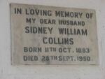 COLLINS Sidney William 1883-1950