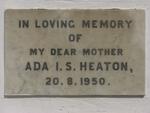 HEATON Ada I.S. -1950