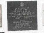 BAINBRIDGE Robert Shotton -1963 & Emily GREY 1877-1948