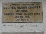 JONES George Henry Crofts -1936