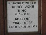 KING Harry John 1910-1972 & Adelene Charlotte 1912-1979
