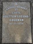 COLEMAN Cyril Holttum Hadawa? -1976