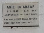 GRAAF Arie, de 1887-1965