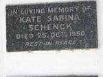 SCHENCK Kate Sabina -1950