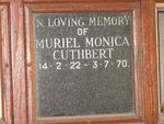 CUTHBERT Muriel Monica 1922-1970