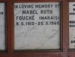 FOUCHE Mabel Ruth nee MARAIS 1910-1960