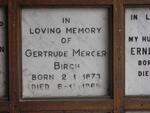 BIRCH Gertrude Mercer 1873-1965