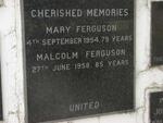FERGUSON Malcolm -1958 & Mary -1954