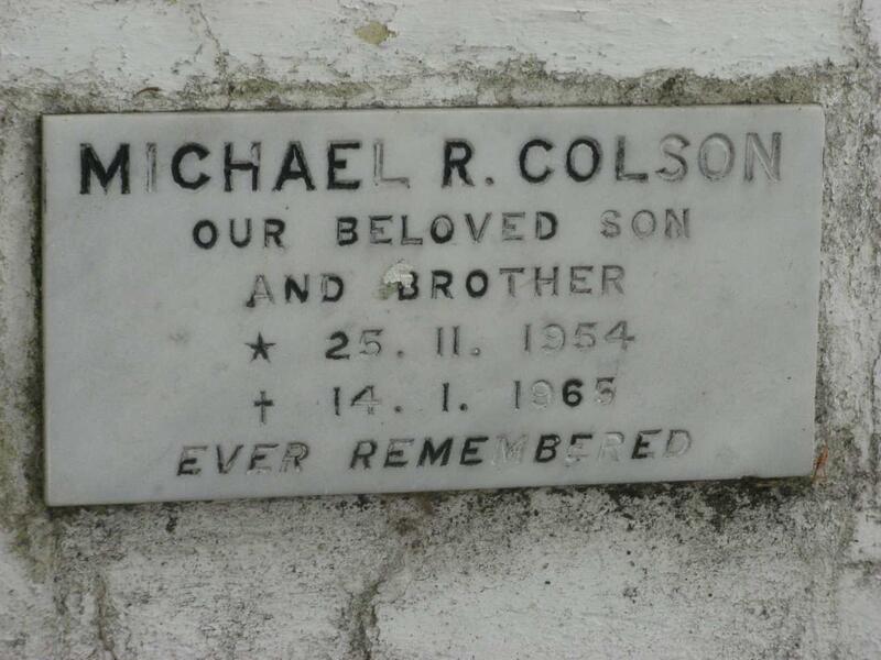 COLSON Michael R. 1954-1965