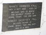 FALL Robert Geoffrey -1969 & Nancy Frances -1962