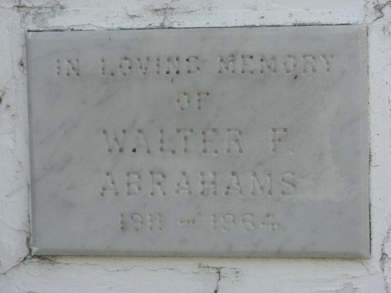 ABRAHAMS Walter F. 1911-1964