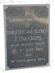 EDWARDS Alfred -1964 & Dorothy -1962
