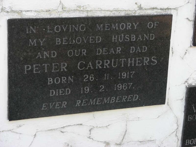 CARRUTHERS Peter 1917-1967