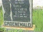 GROENEWALD Maria Elizabeth nee POTGIETER 1911-1950