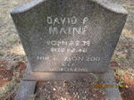 MAINE David P. 1938-1940