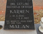 MALAN Karmen 1986-1987