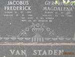 STADEN Jacobus Frederick, van 1907-1981 & Gertruida Magdalena 1911-1985