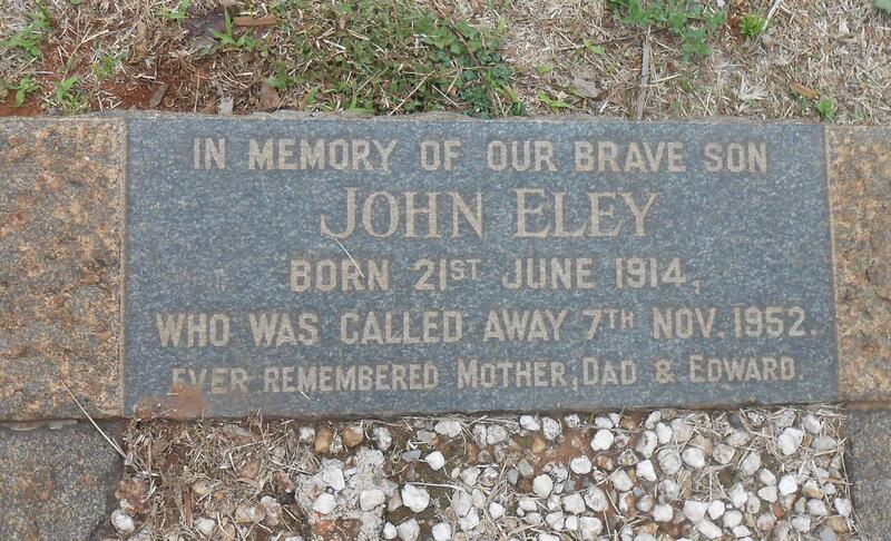 ELEY John 1914-1952