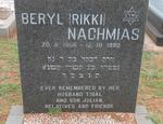 NACHMIAS Beryl 1958-1990