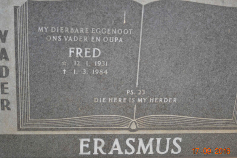 ERASMUS Fred 1931-1984