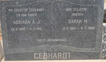GEBHARDT Adriaan A.J. 1899-1971 & Sarah M. 1905-1986