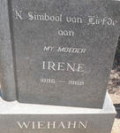 WIEHAHN Irene 1895-1969