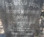 MALAN Jacobus Marthinus 1916-1970 & Cornelia Jakoba 1919-1974