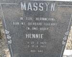 MASSYN Hennie 1929-1972