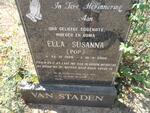 STADEN Ella Susanna, van 1920-2000