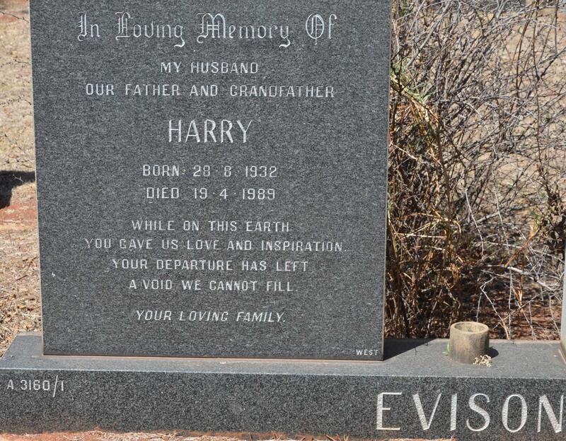 EVISON Harry 1932-1989