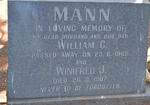 MANN William C. -1968 & Winifred J. -1987