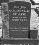 KLERK Nicolaas Willem, de 1908-1971