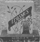 ERASMUS Aletta E.J.W. nee MEINTJES 1904-1977