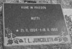 JUNGBLUTH T.L. 1904-1966