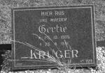 KRUGER Gertie 1905-1991