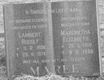 MAREE Lambert Rudolf 1906-1974 & Margrietha Elizabeth 1908-1986