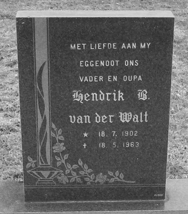 WALT Hendrik B., van der 1902-1963