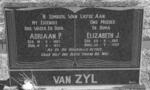 ZYL Adriaan P., van 1907-1971 & Elizabeth J. 1913-1980