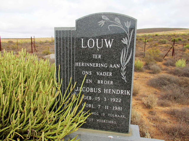 LOUW Jacobus Hendrik 1922-1981