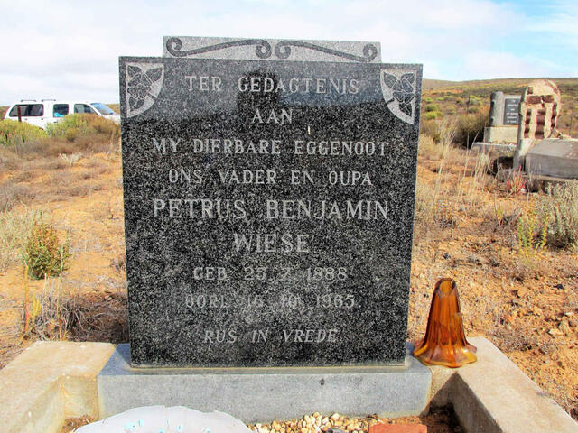 WIESE Petrus Benjamin 1888-1965